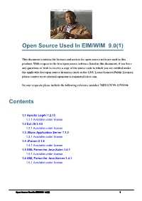 Open Source Software Used in Cisco Unified Web and E-Mail Interaction