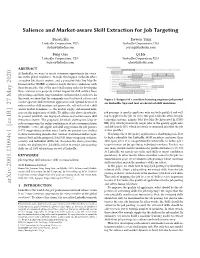 Salience and Market-Aware Skill Extraction for Job Targeting