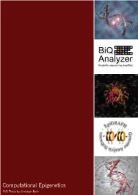 Biq Analyzer: Visualization and Quality Control for DNA Methylation Data from Bisulfite Sequencing