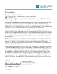 Guidelines for the Validation of Analytical Methods for Nucleic Acid Sequence‐Based Analysis for the FDA Foods Program, 1St Edition
