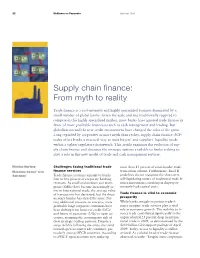 Supply Chain Finance: from Myth to Reality