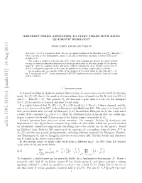 Dirichlet Series Associated to Cubic Fields with Given Quadratic Resolvent 3