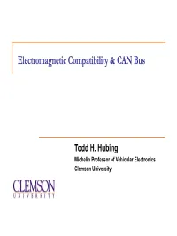 Electromagnetic Compatibility & CAN
