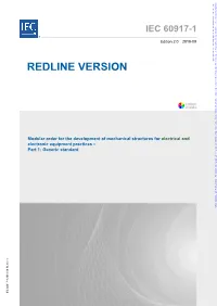 IEC 60917-1 ® Edition 2.0 2019-09