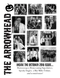 Inside the October 2018 Issue... Horrorscopes, Homecoming Superlatives, Spooky Singles, a Mac Miller Tribute