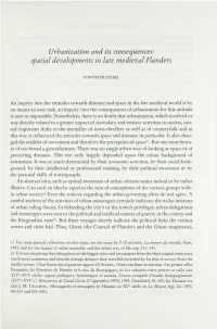 Spatial Developments in Late Medieval Flanders