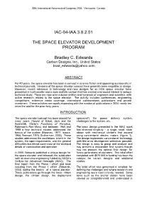 The Space Elevator Development Program
