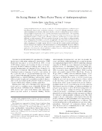On Seeing Human: a Three-Factor Theory of Anthropomorphism