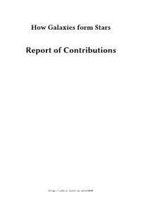 Report of Contributions