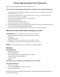 Divemaster Course Information