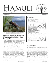 ISH and That Revising (Half) the Nematinae (Tenthredinidae) of The