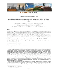 Leveling Magnetic Resonance Imaging Room Floor Using Scraping Robot