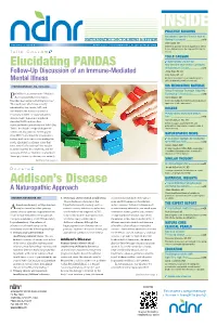 Addison's Disease Elucidating PANDAS
