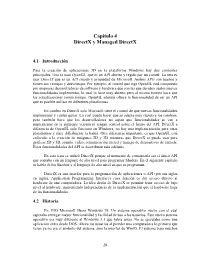 Capítulo 4. Directx Y Managed Directx