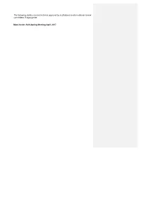 The Following Studies Received Ethical Approval by Institutional And/Or National Review Committees If Appropriate