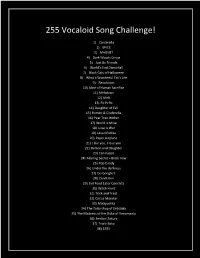 255 Vocaloid Song Challenge!