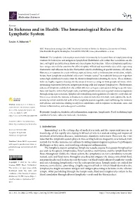 In Sickness and in Health: the Immunological Roles of the Lymphatic System