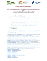 Workshop on Natura 2000 Management