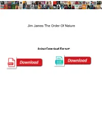 Jim James the Order of Nature