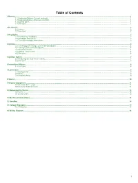 Table of Contents 1 Battery