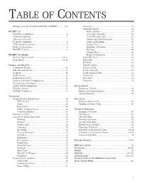 Table of Contents
