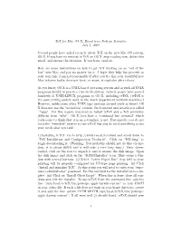 Tex for Mac OS X, Email from Rodrigo Ba˜Nuelos July 5, 2002 Several People Have Asked Recently About Tex on the New Mac OS Syst