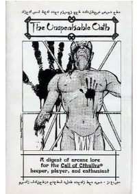 The Unspeakable Oath Issues 1 & 2 Page 1