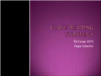 Close Reading.Pdf