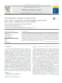 Constraining the Cratering Chronology of Vesta