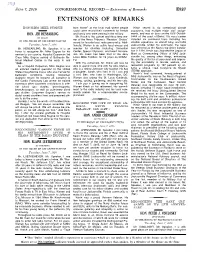 Extensions of Remarks E827 EXTENSIONS of REMARKS