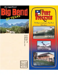 Fort Stockton Texas Visitor Brochure, Courtesy of Tourtexas.Com