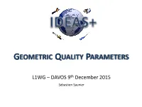 Geometric Quality Parameters