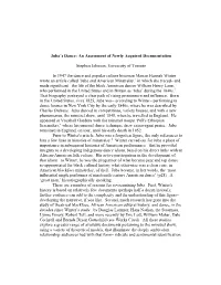 Juba's Dance: an Assessment of Newly Acquired Documentation