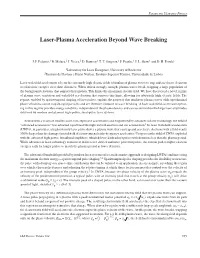 Laser-Plasma Acceleration Beyond Wave Breaking