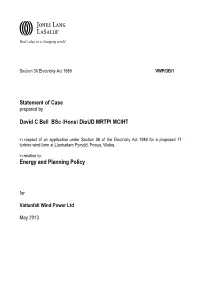 Statement of Case David C Bell