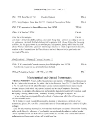 Mathematical and Optical Instruments THOMAS WHITNEY, from London