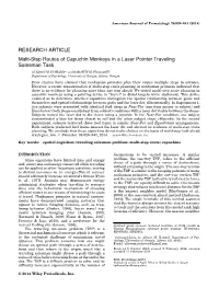 Multistep Routes of Capuchin Monkeys in a Laser Pointer Traveling