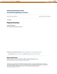 Physical Geometry
