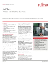 Fact Sheet Fujitsu Data Center Services