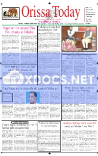 Stage Set for Annual Plus Two Exams in Odisha