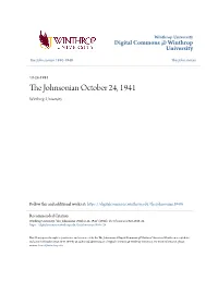 The Johnsonian October 24, 1941