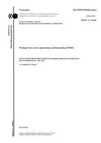 What We Heard Within Wpdd on Stakeholder Involvement in Decommissioning, 2001-2004