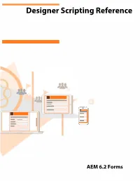 Designer Scripting Reference