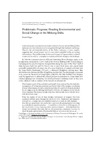 Problematic Progress: Reading Environmental and Social Change in the Mekong Delta