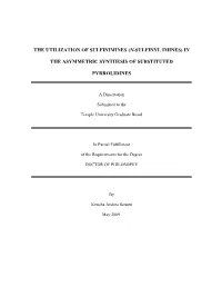 The Utilization of Sulfinimines (N-Sulfinyl Imines) in The