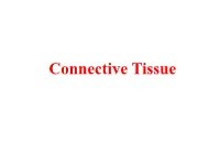 Connective Tissue Learning Objectives * Understand the Feature and Classification of the Connective Tissue
