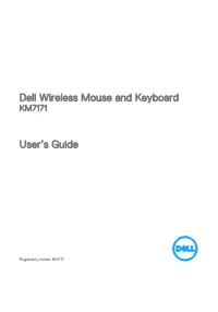 Dell Premier Wireless Keyboard and Mouse KM717 User's Guide