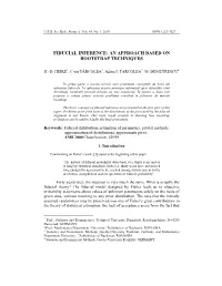 Fiducial Inference: an Approach Based on Bootstrap Techniques