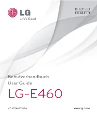 Bedienungsanleitung LG E460 Optimus L5 II