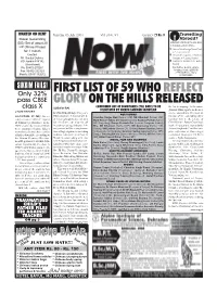 First List of 59 Who Reflect Gloryon the Hills Released